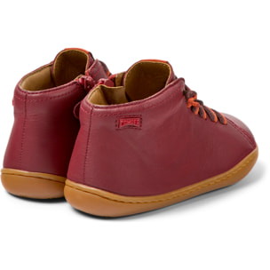 CAMPER Peu Cami - Zapatillas Sneakers Burdeos Infantil Unisex