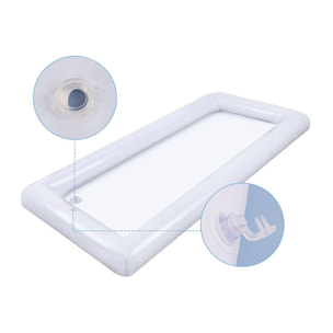 Porta bebidas con hielo hinchable para piscina, lago, mar y exteriores.