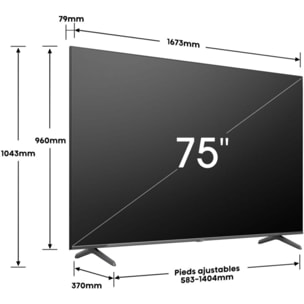 TV QLED HISENSE 75E7NQ PRO 2024