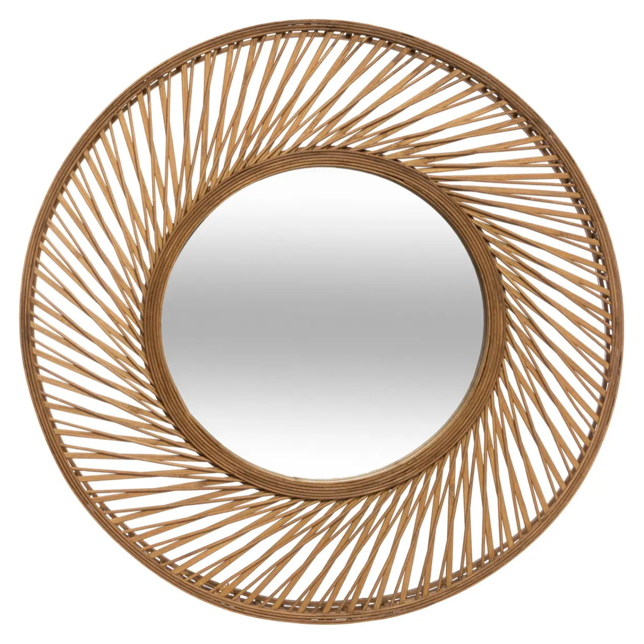 Miroir "Spirale" - bambou D72 cm