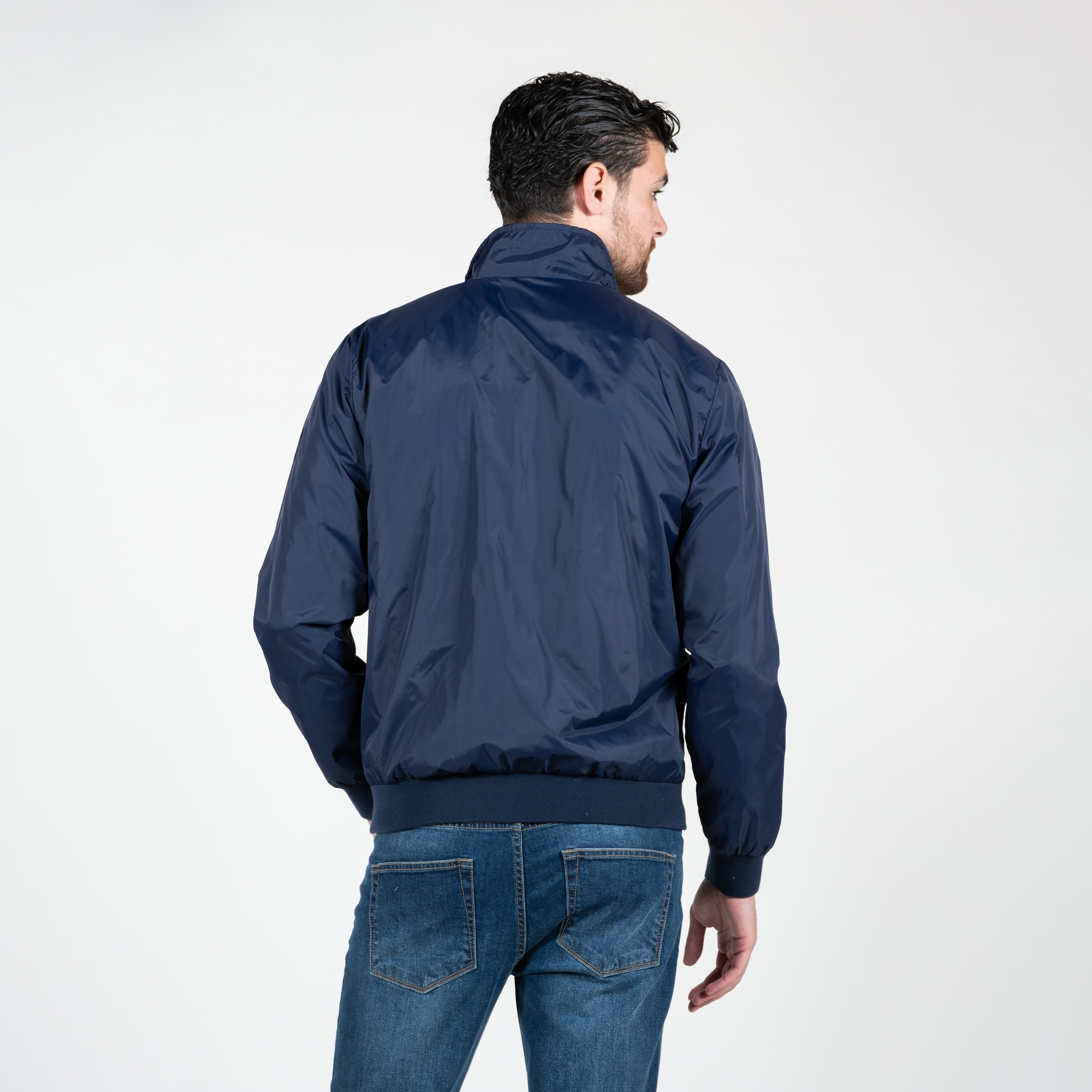 Giubbino nylon con stampa logo high density