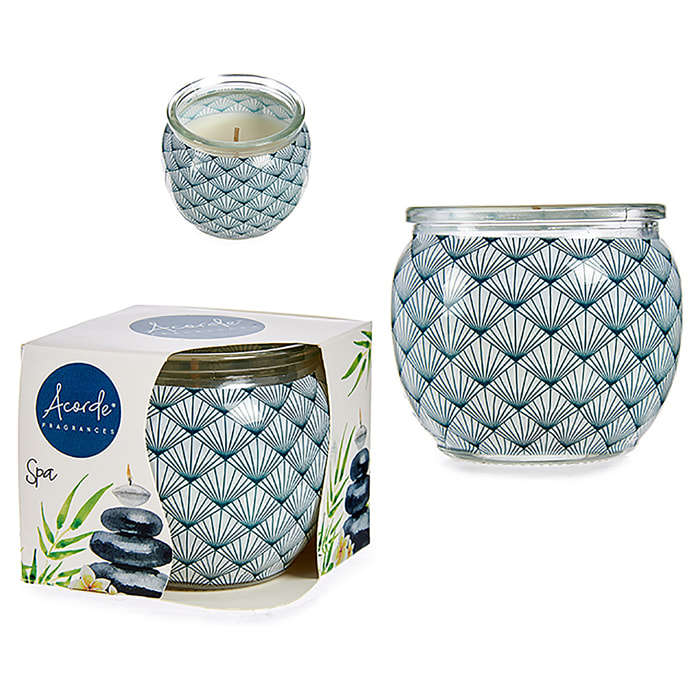 Candela profumata in barattolo di vetro profumo SPA casa.