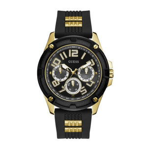 Reloj Guess GW0051G2 Hombre Analogico Cuarzo con Correa de Silicona