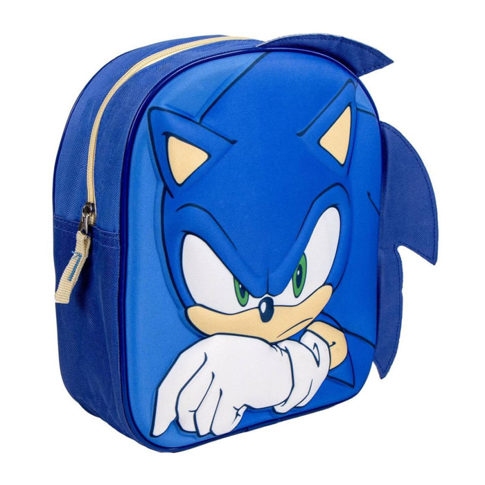 Mochila infantil 3d aplicaciones sonic