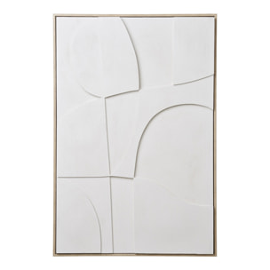 Quadro decorativo 3D Madeline No.2 in bianco 60x90 cm