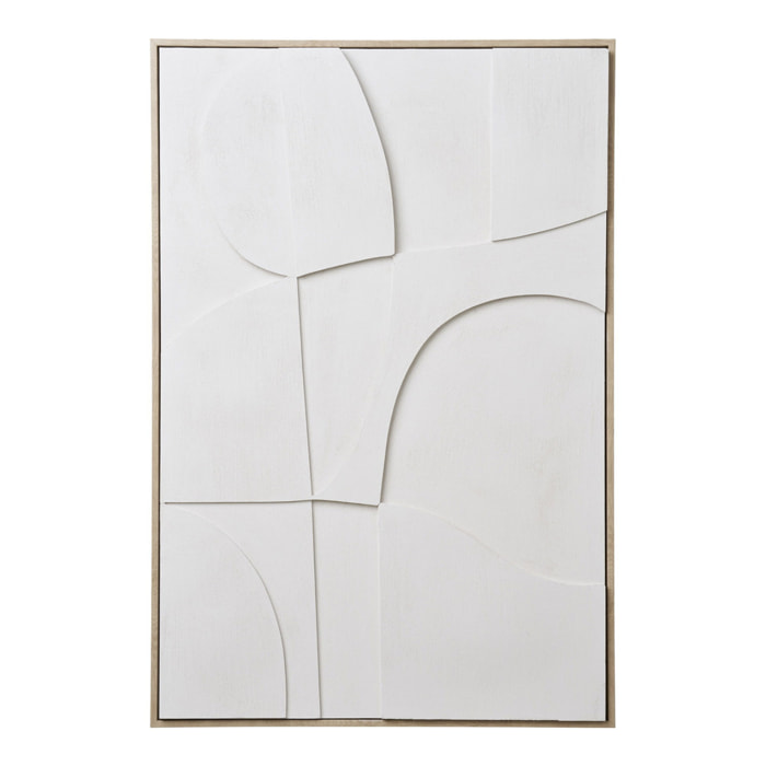 Quadro decorativo 3D Madeline No.2 in bianco 60x90 cm