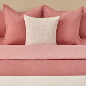 Funda nórdica punto algodón sostenible Punto color rosa Punto de algodón