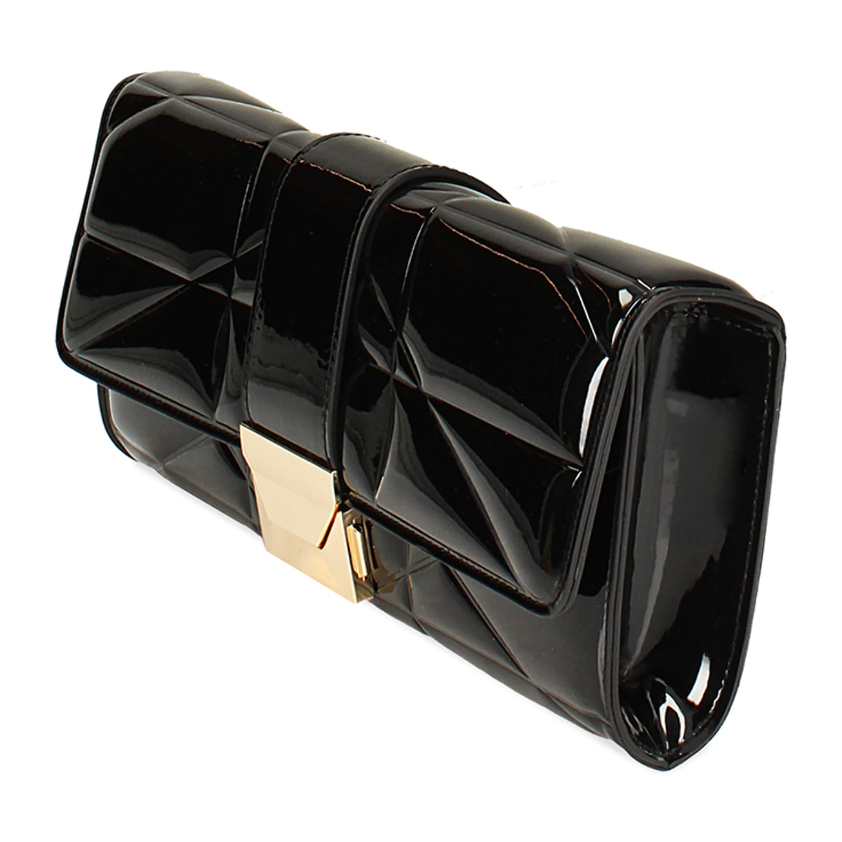 Mini bag nera in vernice
