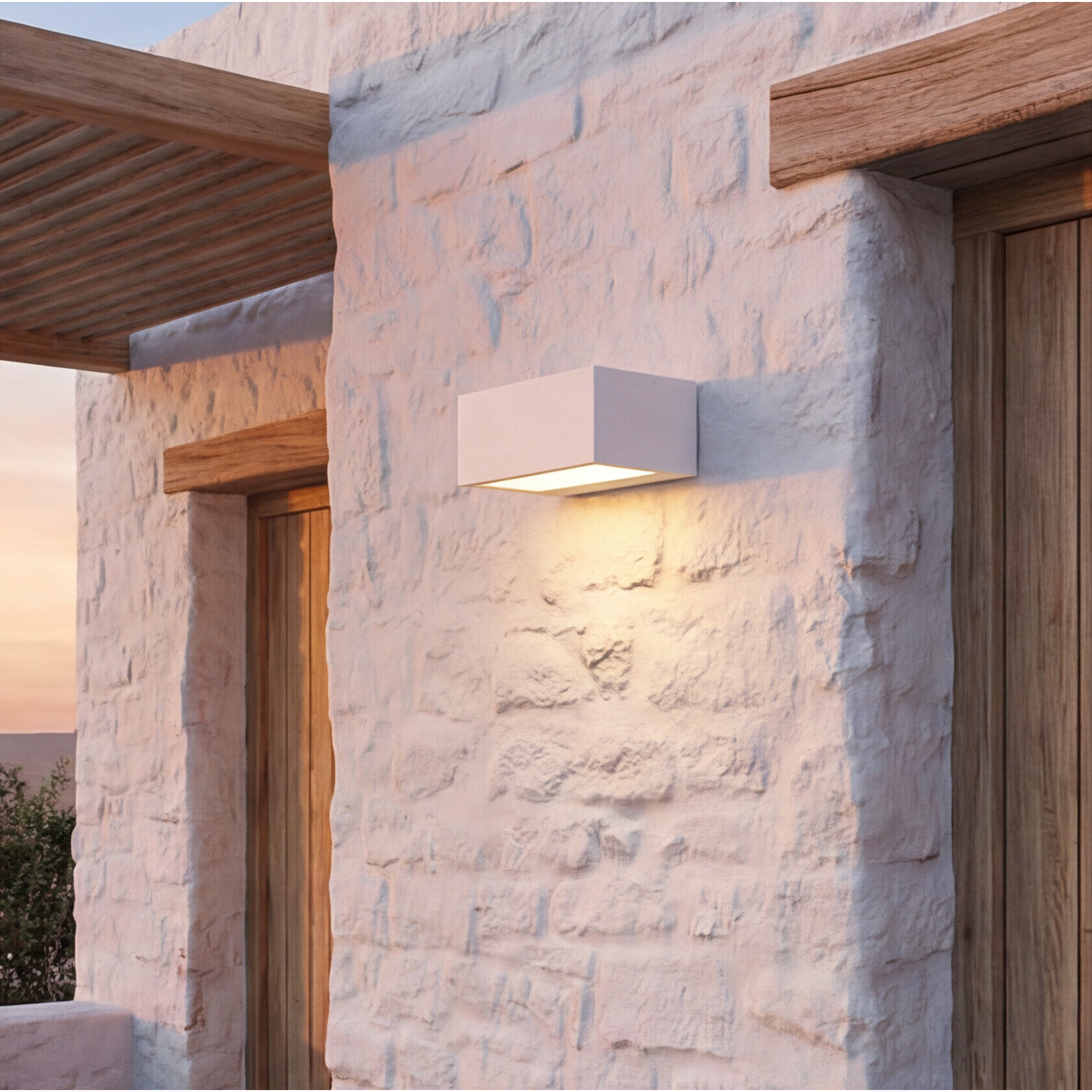 LEDS C4 Aplique Ip44 Nemesis Aluminium 70*170Mm R7S 100W Blanco 1498Lm