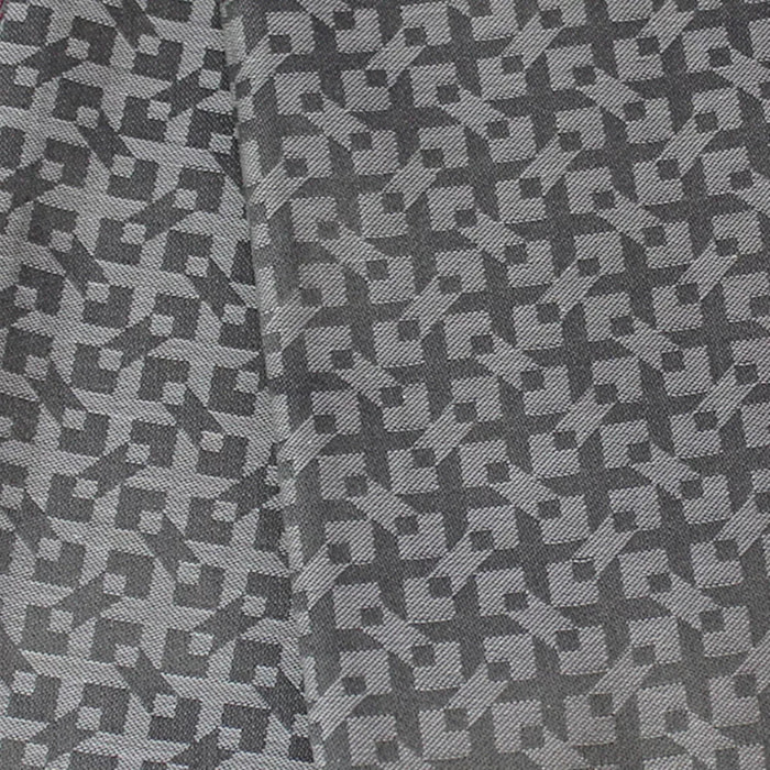 Lot de 2 mouchoirs pur coton motif jacquard beige Arrow blanc douceur