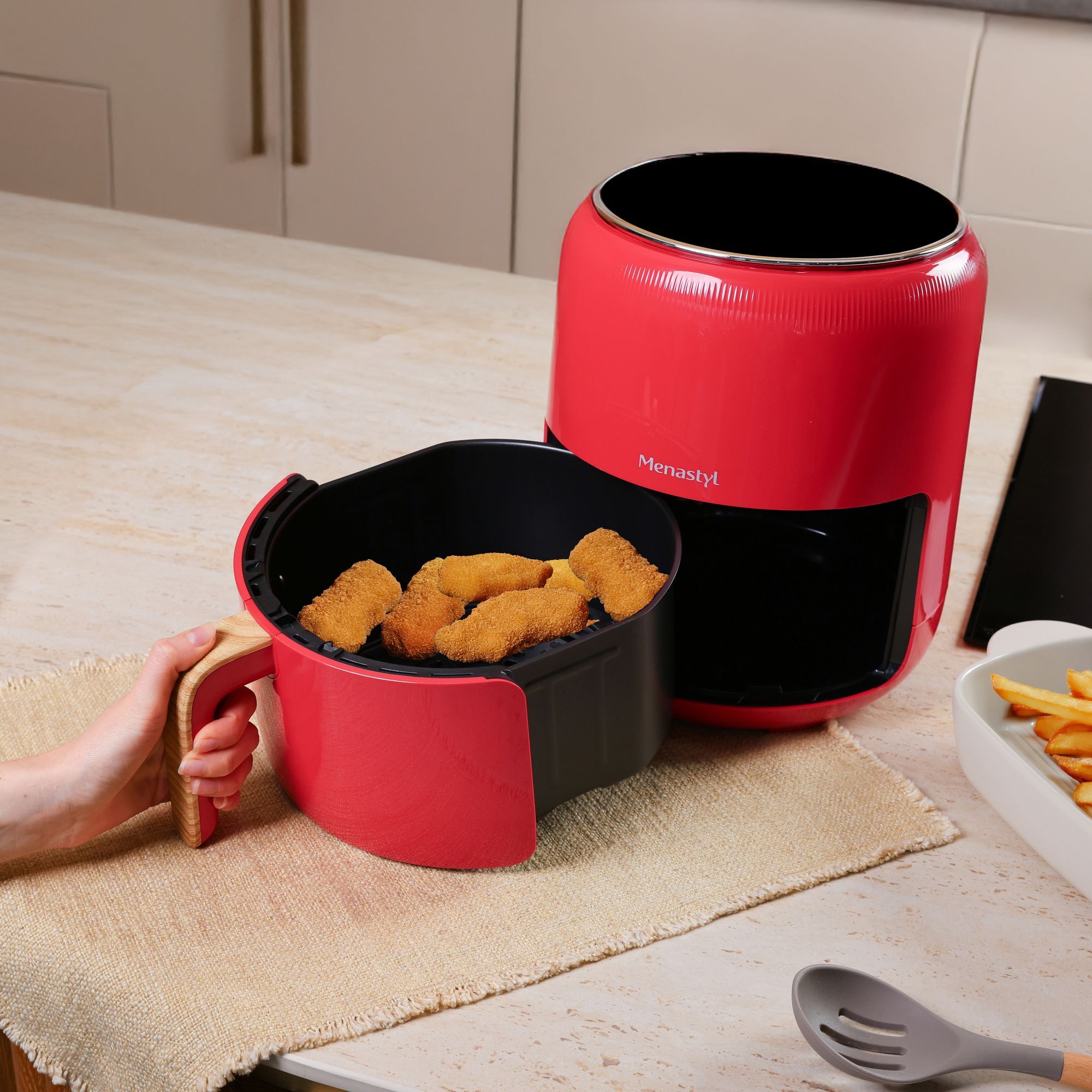 Friteuse sans huile 4,5L rouge COLORAMA