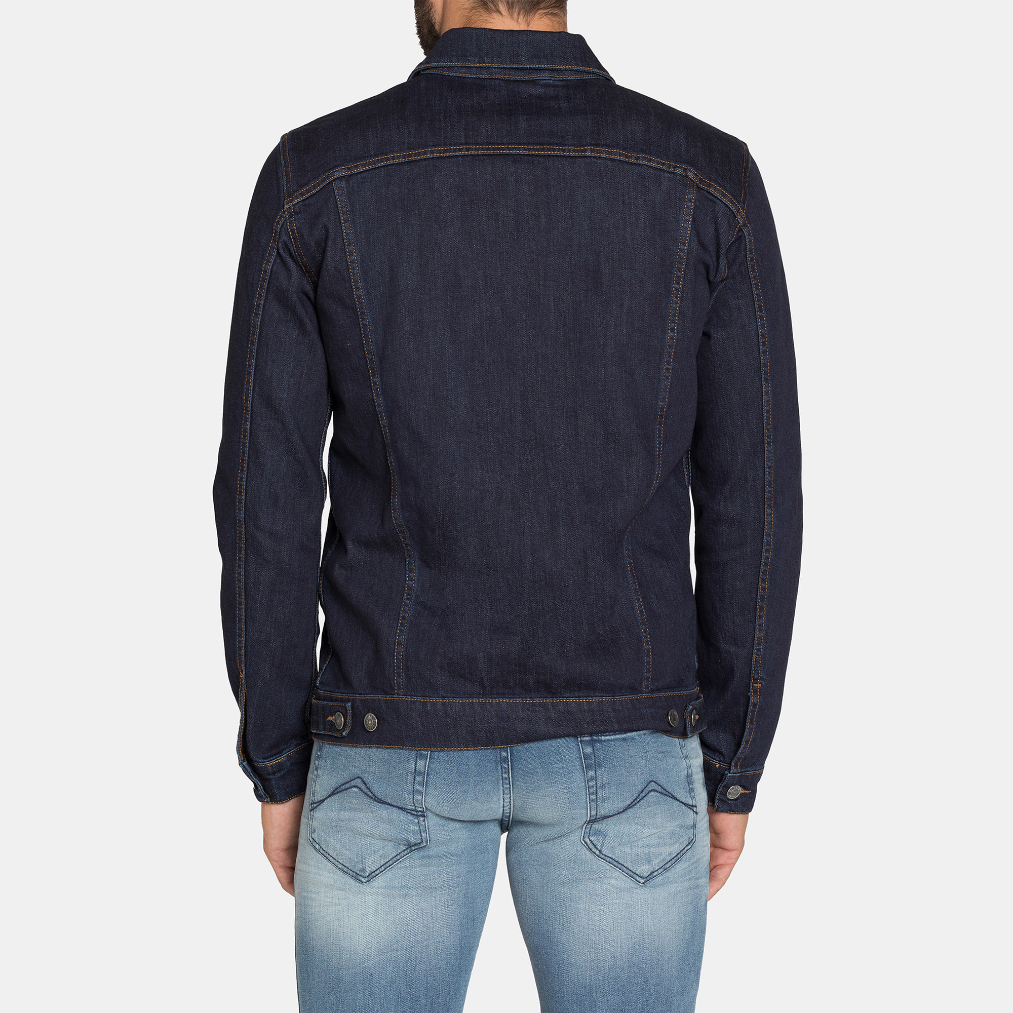 GIACCA DI JEANS DA UOMO MOD. TRUCKER IN DENIM STRETCH