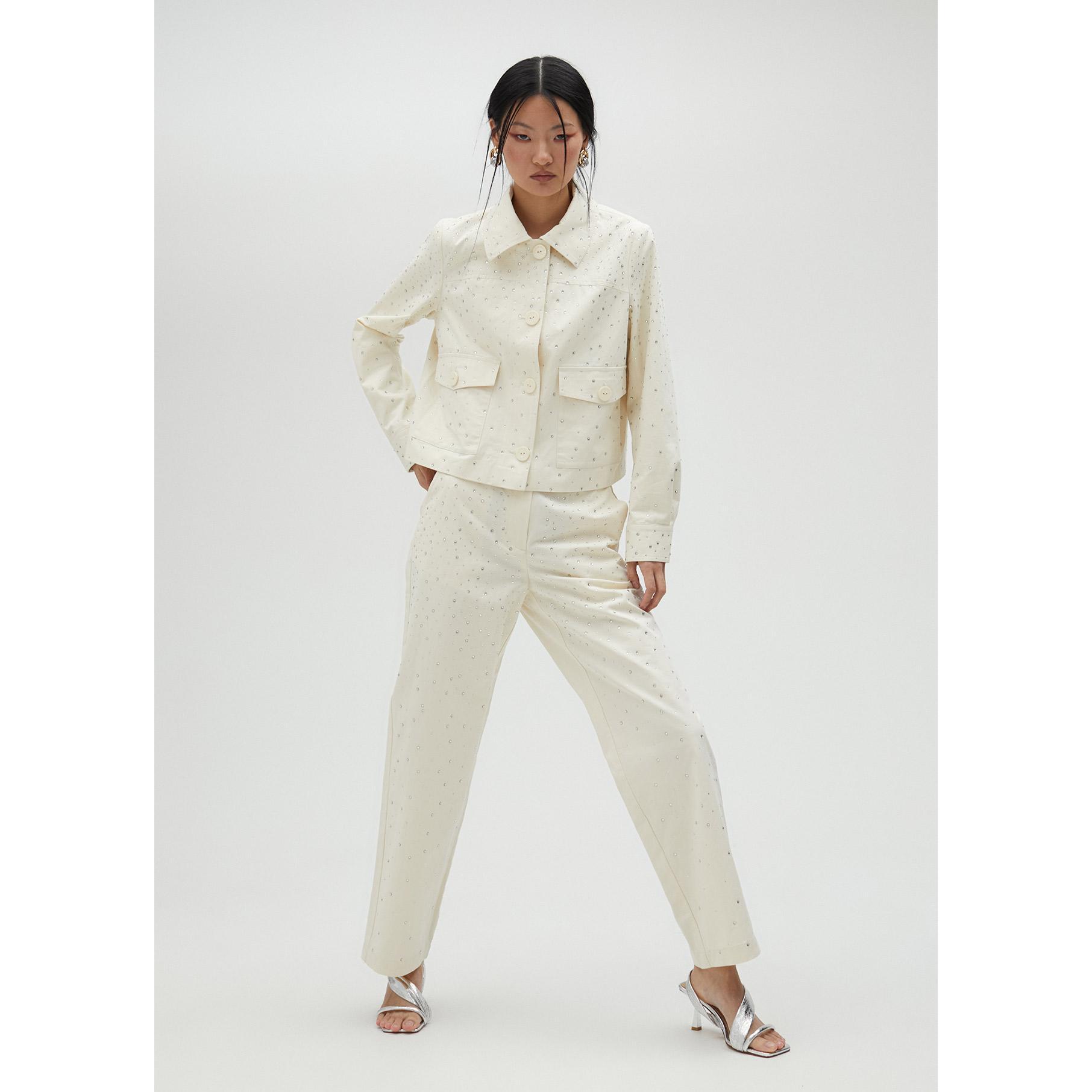 Pantaloni dettagli strass