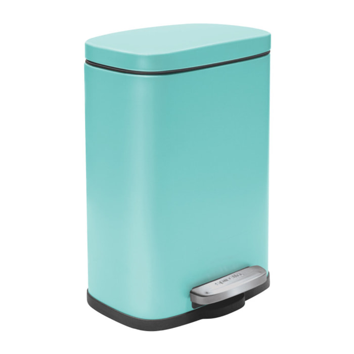 Poubelle à  pédale Acier AKIRA 5L Bleu Aqua Spirella