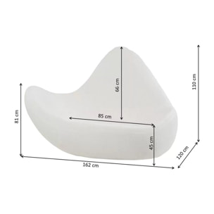 Fauteuil Glow Wave blanc Kare Design