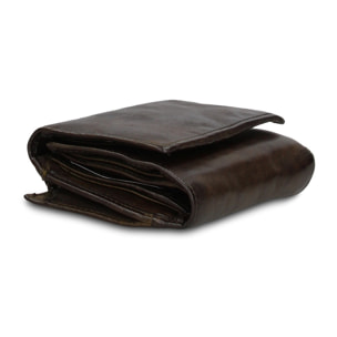 Portafoglio uomo in vera pelle - Modello Boreal - Casual - 14.0 x 9.0 x 4.5 cm