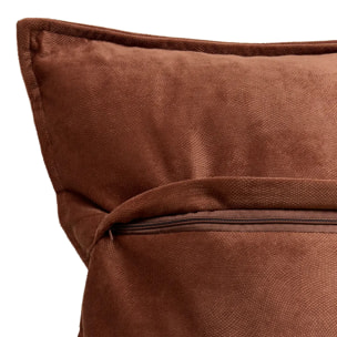 Coussin Lilou marron tonka 55x55cm