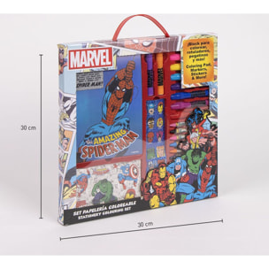 Conjunto De Papelería Coloreable Marvel 30.0 X 30.0 X 2.5 Cm
