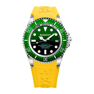 Reloj Bobroff BF0002bv-BFSTA Hombre Analogico Automatico con Correa de Silicona