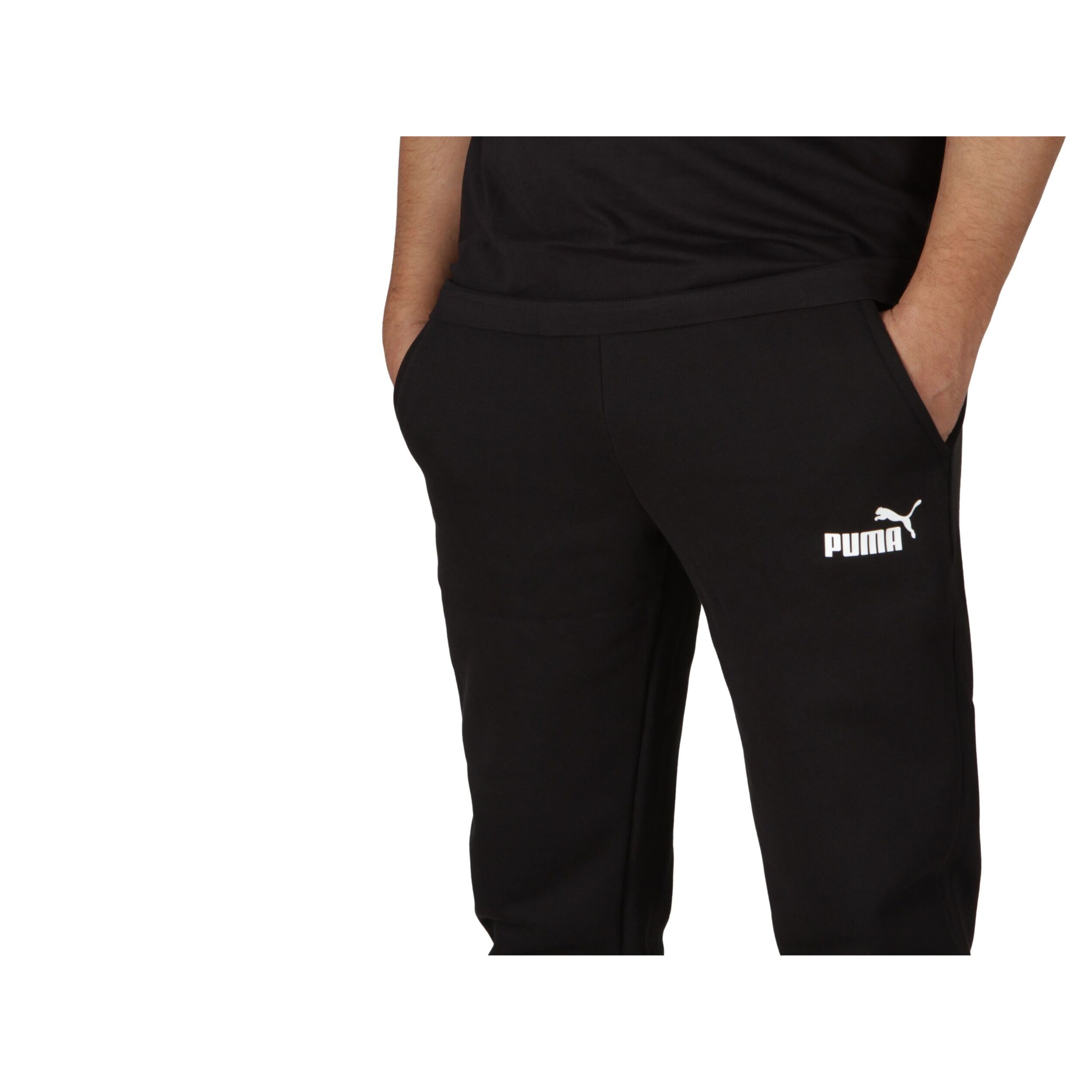 Pantaloni Puma Ess Slim Pants Fl Black Nero