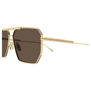 Gafas de Sol Bottega Veneta BV1012S-003 de Metal Hombre 60 mm