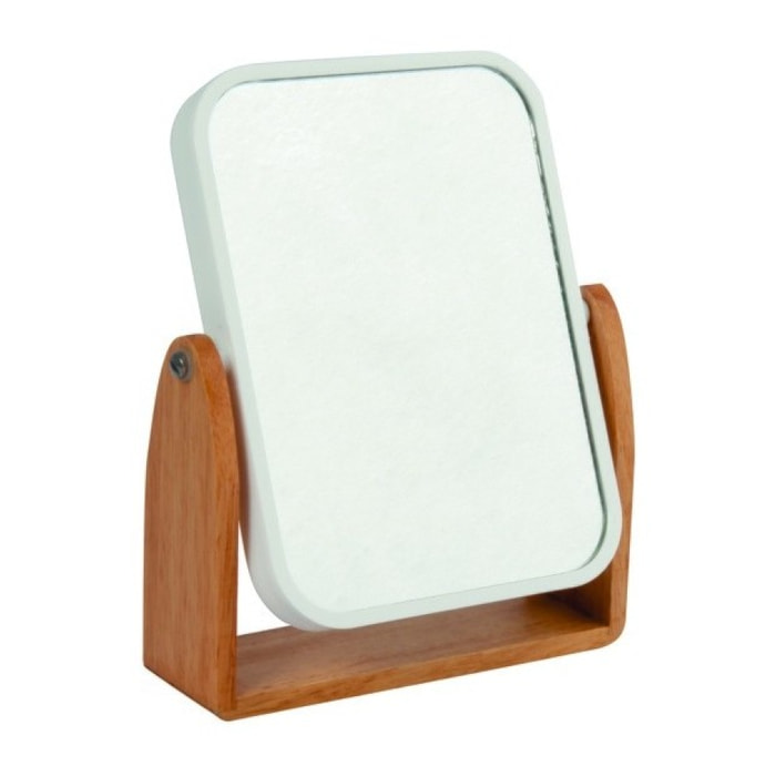Miroir grossissant à  poser OSLO Bois & Blanc MSV