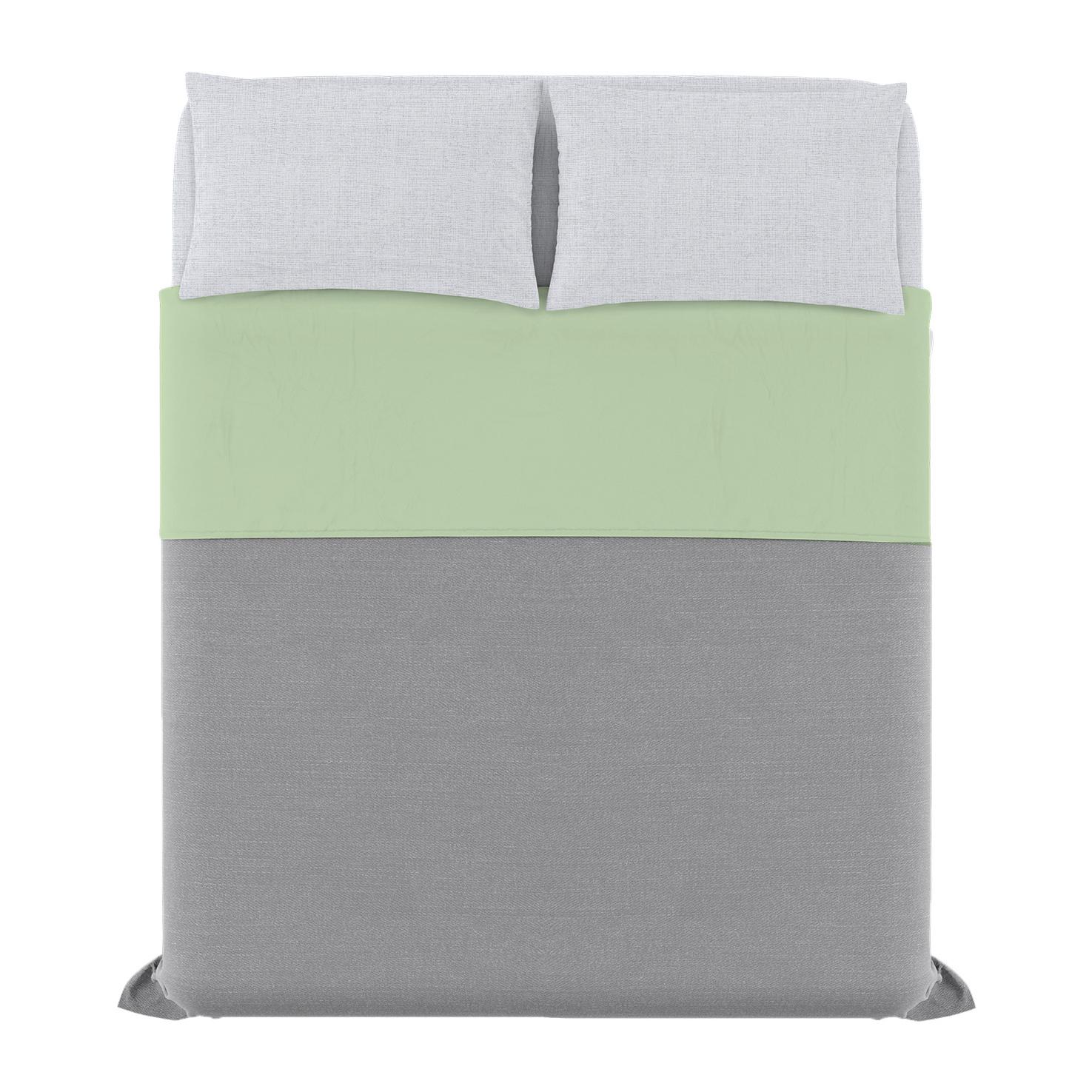 COMPLETO LETTO TRENDY CHIC MADE IN ITALY COTONE- PISTACCHIO MATRIMONIALE