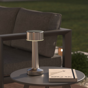 Lampe USB d'extérieur led "Halto" argent H21,5cm