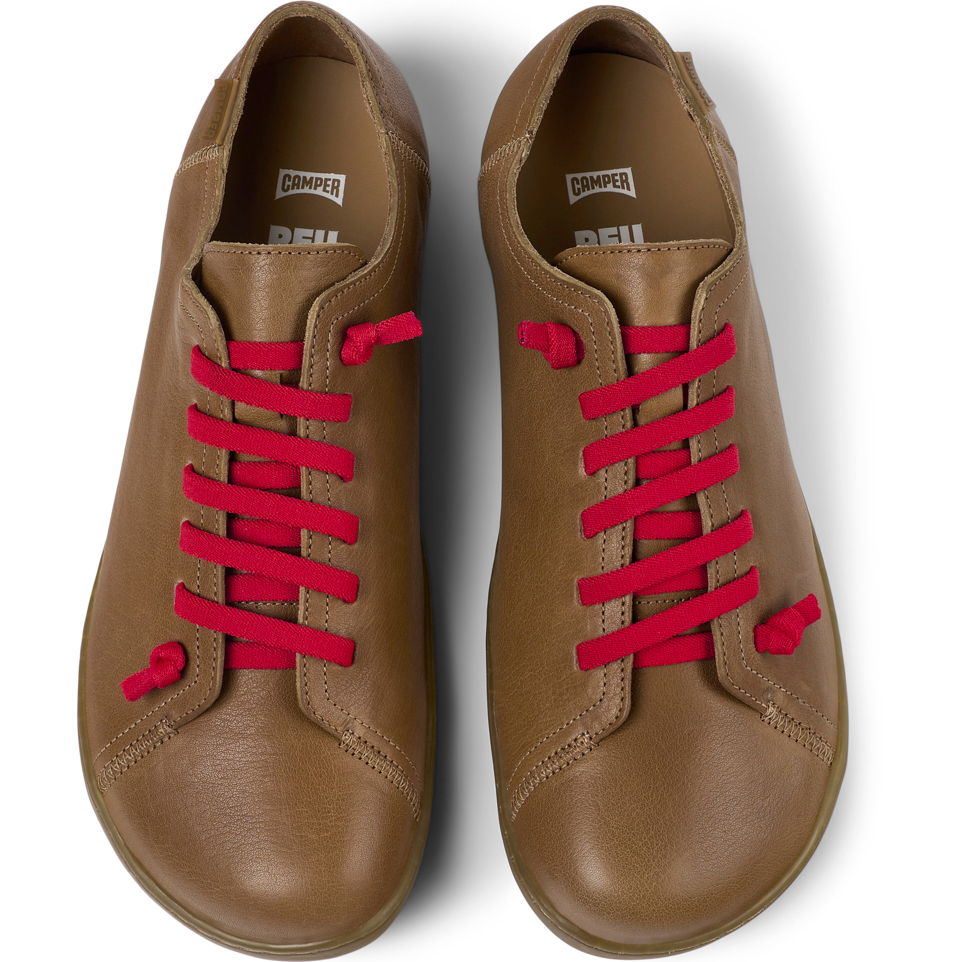 Sneakers - CAMPER Peu Cami - Marrone - Pelle liscia