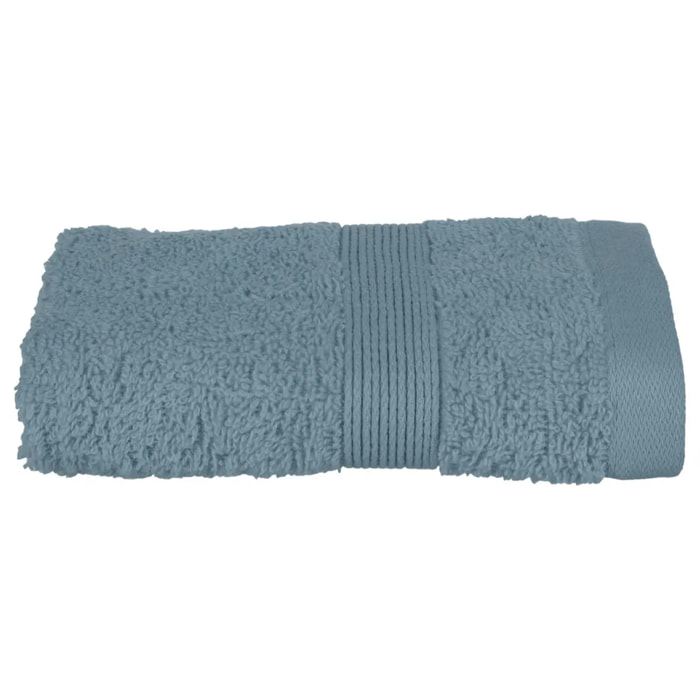Serviette invité "Essentiel" - coton 450 gr/m² - bleu orage 30x50 cm