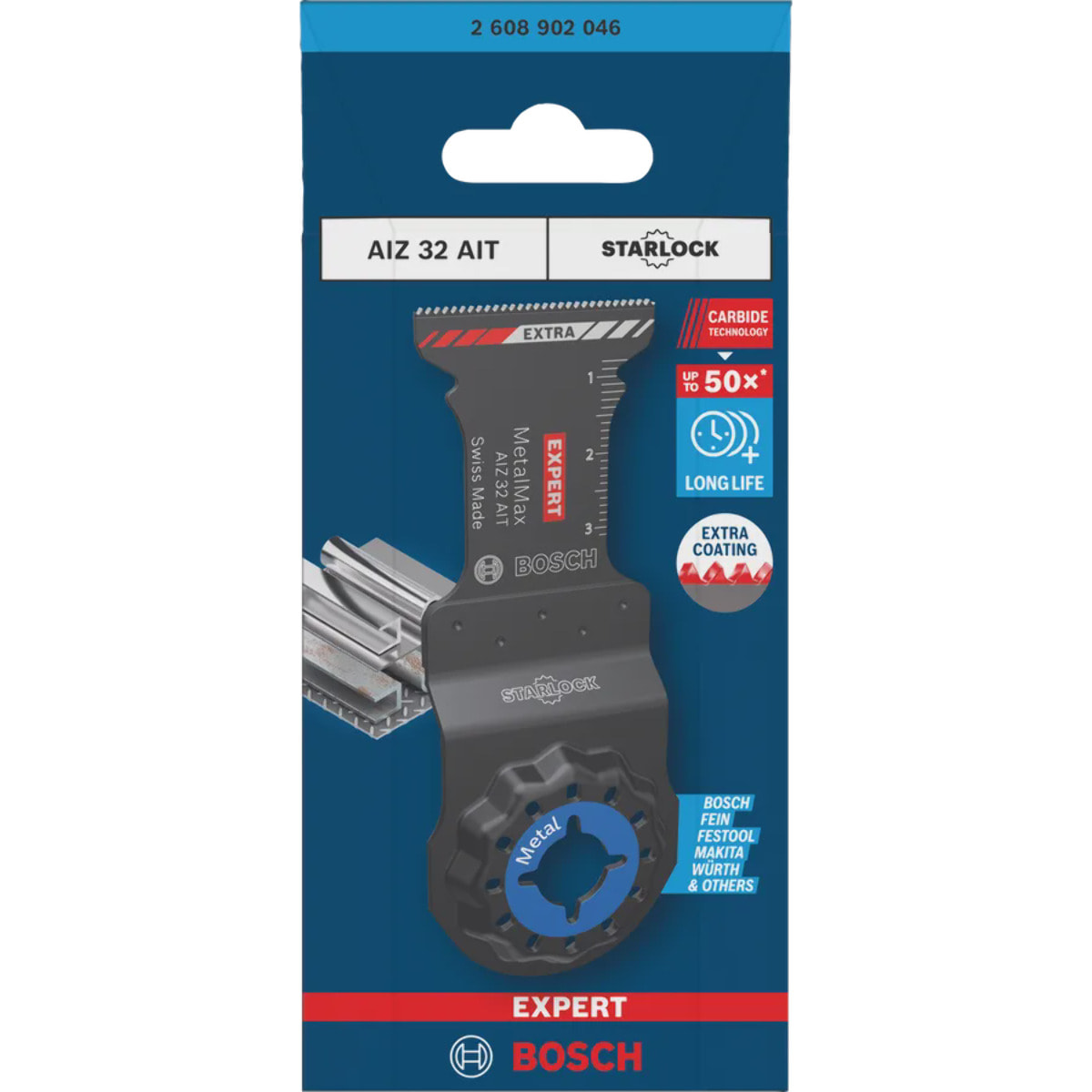 Lame de scie pour coupe plongeante EXPERT MetalMax AIZ 32 AIT - BOSCH - 2608902046
