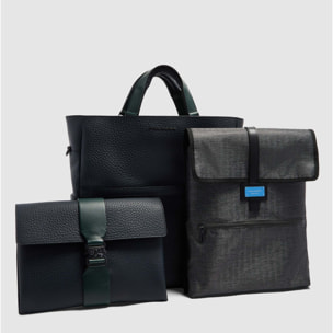 Piquadro Tote bag portabile a zaino per pc 14"