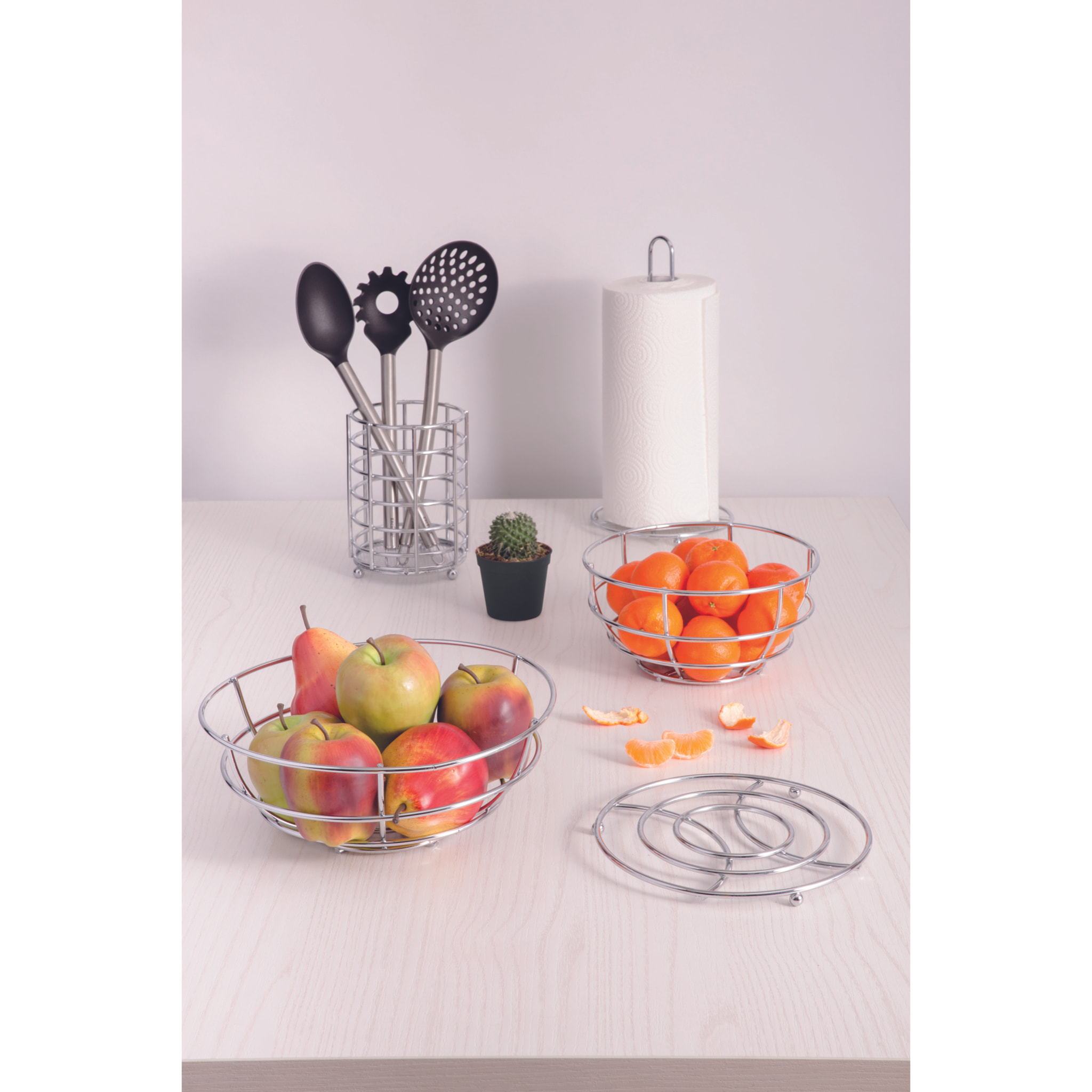 Set 5 Ustensiles de Cuisine Excelsa – Classic, Acier et Nylon Noir