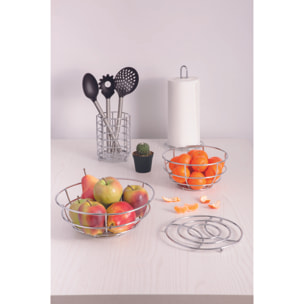 Set 5 Ustensiles de Cuisine Excelsa – Classic, Acier et Nylon Noir