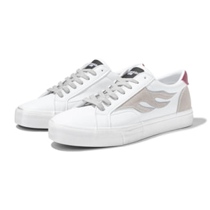 Zapatillas Bajas Hombre Echo Flame en Blanco D.Franklin