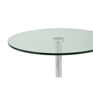 Tavolino da salotto Lana con base in marmo e vetro