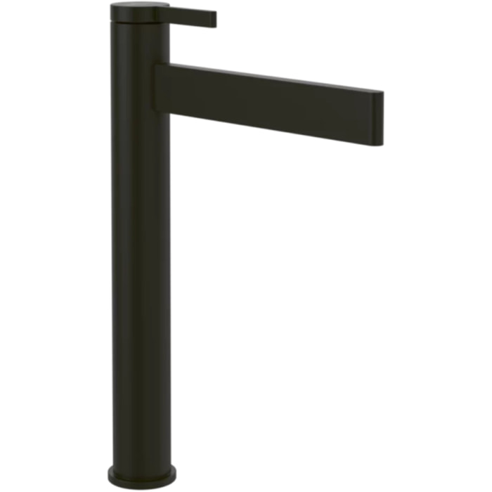 Mitigeur lavabo droit surélevé Dawn sans tirette Noir mat