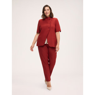 Fiorella Rubino - Blazer con chiusura asimmetrica - Marrone
