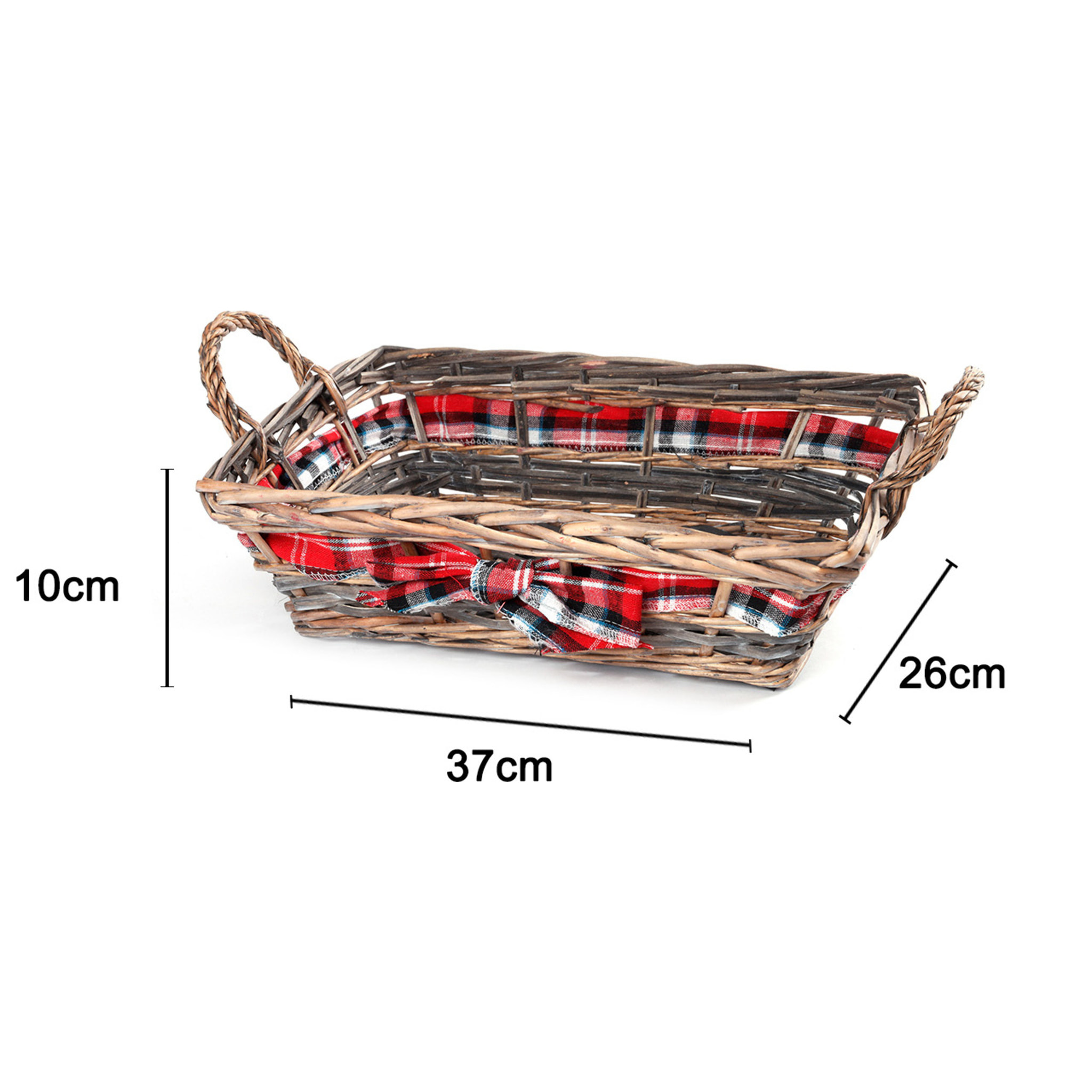 Cesta Natalizia Cestino Decorativo Per Regali Modello Kalmar