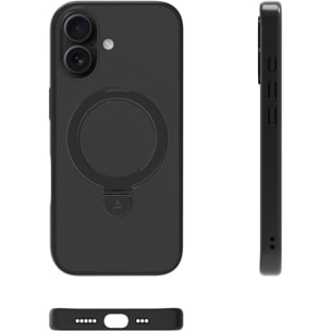 Coque ADEQWAT iPhone 17 Magnétique Stand Noir