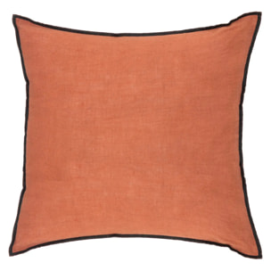 Coussin "Linah" coton rose terracotta 45x45cm