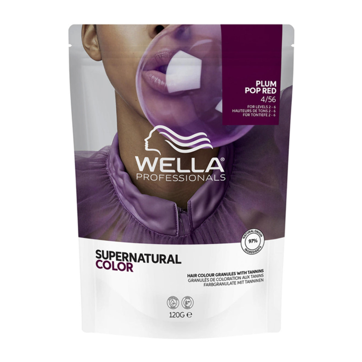 WELLA Supernatural Color 4/56 PLUM POP RED 120G