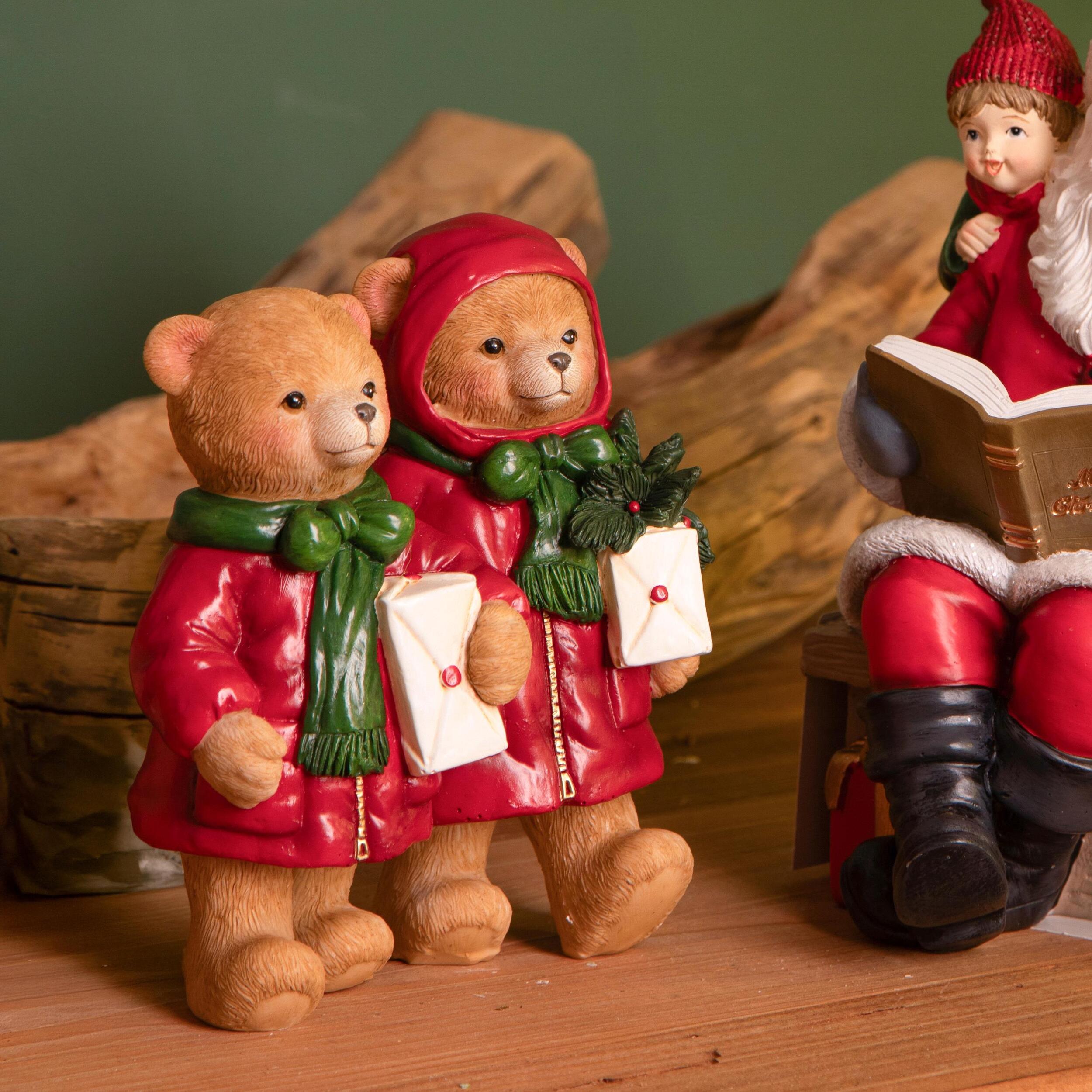 Coppia orsetti - Pezzi 2 - 13xH14,2x7,2cm - Bianchi Dino SpA