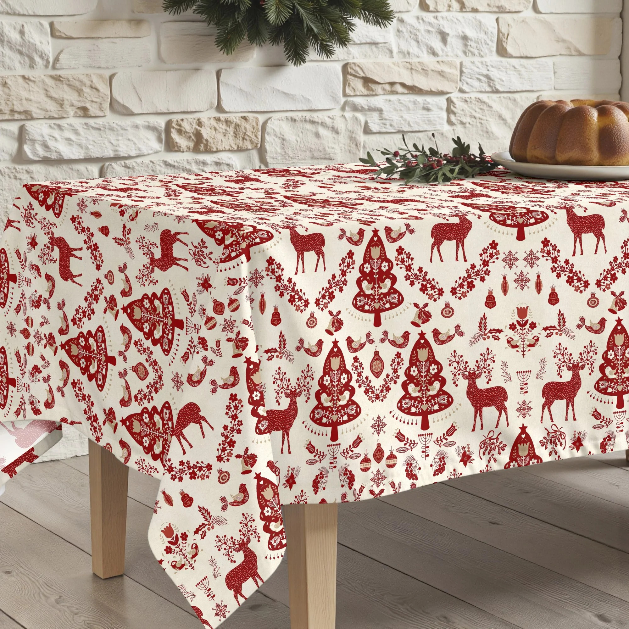 Nappe en résine Anti-tâches Merry Christmas 42