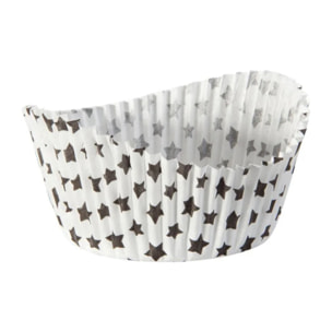 Lot de 50 moules à muffins en papier motif étoile 6,5 cm Zenker Smart Pastry