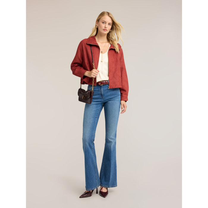 Motivi - Jeans flare Elle high waist - Blu