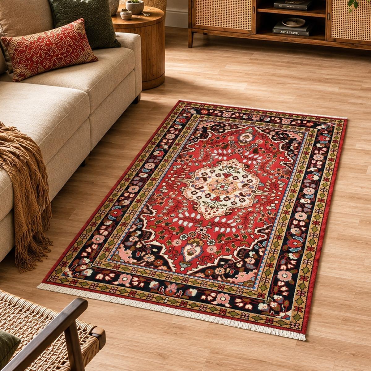 Tapis d'orient oriental, noué main en laine, EFILE