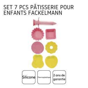 Set de 7 ustensiles de pâtisserie avec stylo de décoration et mini moules Fackelmann Mini Monsters