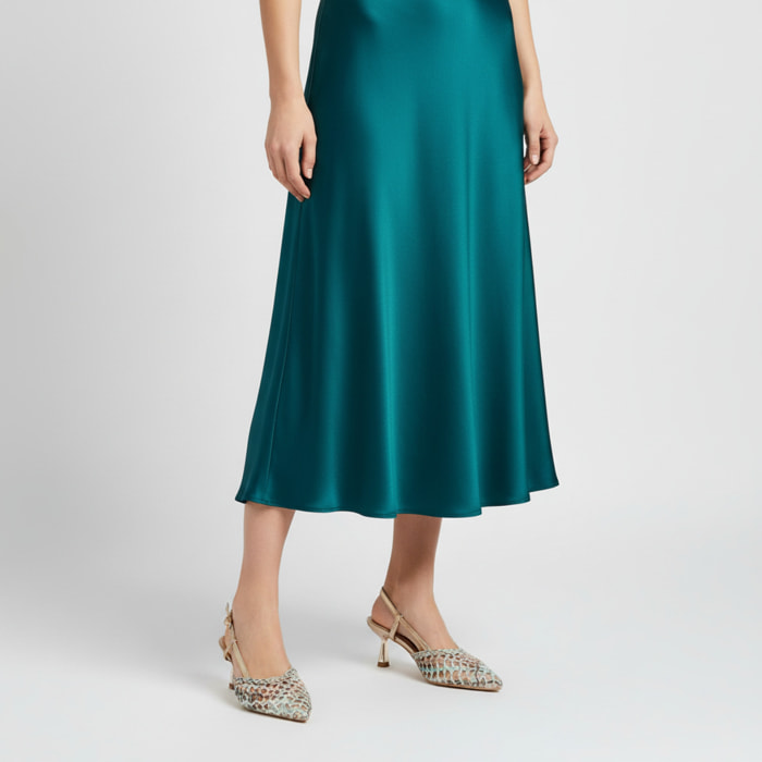 Decolletè cinturino regolabile - tacco 7,0 cm