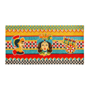 Tappeto Excelsa Sicilian Rhapsody in poliestere 55x110 cm multicolore